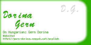 dorina gern business card
